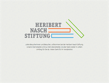 Tablet Screenshot of heribert-nasch-stiftung.de